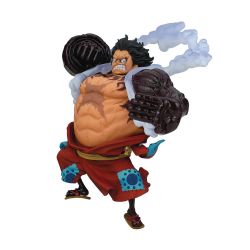 ONE PIECE -  FIGURINE DE GEAR 4 LUFFY D. MONKEY (13CM) -  KING OF ARTIST