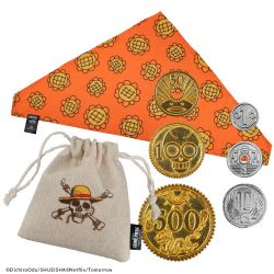 ONE PIECE -  LOT BANDANA DE NAMI ET BERRY COINS