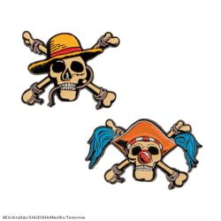 ONE PIECE -  LOT DE 2 ÉPINGLES - LUFFY ET BUGGY