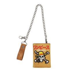 ONE PIECE -  PORTEFEUILLE AVEC CHAINE LOGO CRANE