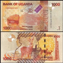 OUGANDA -  1000 SHILLINGS 2017 (UNC) 49E