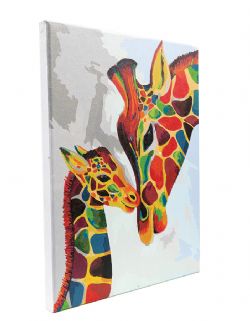 PAINT BY NUMBERS -  Colorful Giraffes