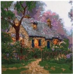 PAINT BY NUMBERS -  Foxglove Cottage