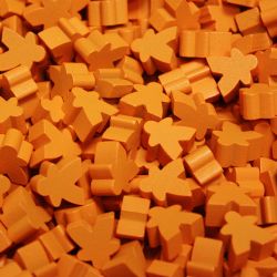 PAQUET DE 25 MEEPLE -  ORANGE