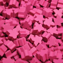 PAQUET DE 25 MEEPLE -  ROSE