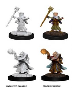 PATHFINDER BATTLE: DEEP CUTS FIGURINE NON-PEINTE -  MALE GNOME WIZARD (2) -  FIGURINE JDR