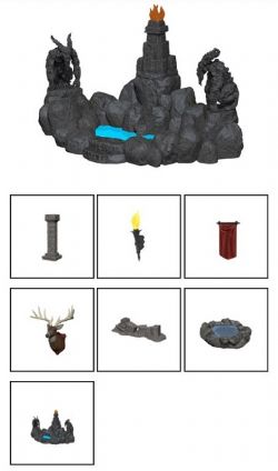 PATHFINDER BATTLE: DEEP CUTS FIGURINE NON-PEINTE -  POOLS AND PILLARS -  FIGURINE JDR