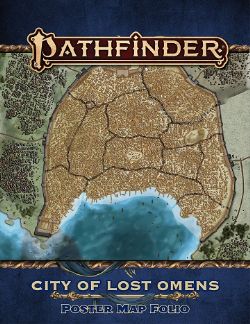 PATHFINDER -  CITY OF LOST OMENS POSTER MAP FOLIO