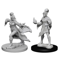 PATHFINDER DEEP CUTS FIGURINES NON PEINTES -  ELF FEMALE SORCERER(2) -  FIGURINE JDR