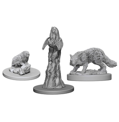 PATHFINDER DEEP CUTS FIGURINES NON PEINTES -  FAMILIARS(3) -  FIGURINE JDR