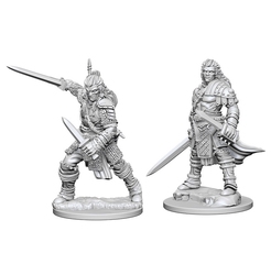 PATHFINDER DEEP CUTS FIGURINES NON PEINTES -  HUMAN MALE FIGHTER(2) -  FIGURINE JDR