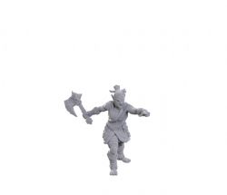 PATHFINDER DEEP CUTS FIGURINES NON PEINTES -  LIFELEECHER BRAWLER -  FIGURINE JDR