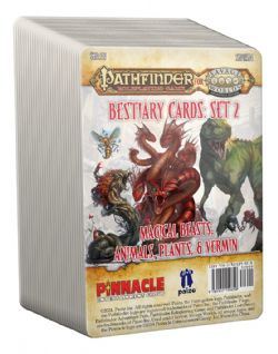 PATHFINDER FOR SAVAGE WORLDS -  BESTIARY CARDS PACK 2 – MAGICAL BEASTS, ANIMALS, PLANTS, & VERMIN (ANGLAIS) -  ACCESSOIRE CARTES SW
