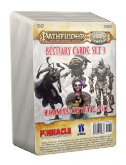 PATHFINDER FOR SAVAGE WORLDS -  BESTIARY CARDS PACK 3 – HUMANOIDS, CONSTRUCTS, & FEY (ANGLAIS) -  ACCESSOIRE CARTES SW