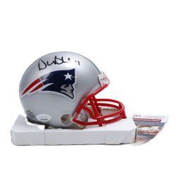 PATRIOTS DE LA NOUVELLE ANGLETERRE -  MINI REPLIQUE DE CASQUE SIGNÉ PAR DREW BLEDSOE