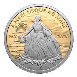 PAX DORÉE -  DOLLAR DE LA PAIX -  PIÈCES DU CANADA 2026 07