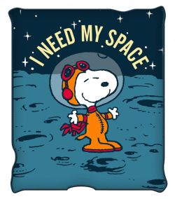 PEANUTS -  COUVERTURE EN POLAIRE - NEED MY SPACE