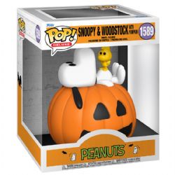 PEANUTS -  FIGURINE POP! EN VINYLE DE SNOOPY ET WOODSTOCK SUR CITROUILLE 1589