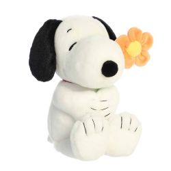 PEANUTS -  SNOOPY AVEC FLEUR (28 CM)