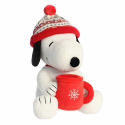 PEANUTS -  SNOOPY AVEC TUQUE ET TASSE (30,5 CM)