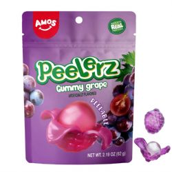PEELERZ -  BONBONS GÉLULES À ÉPLUCHER AU RAISIN (170 G)