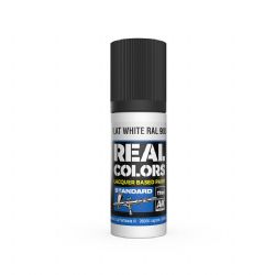 PEINTURE ACRYLIQUE -  FLAT WHITE RAL (17 ML) -  AK INTERACTIVE REAL COLORS