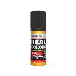 PEINTURE ACRYLIQUE -  FORK GOLD (17 ML) -  AK INTERACTIVE REAL COLORS