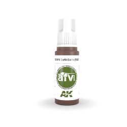 PEINTURE ACRYLIQUE -  N'8 EARTH RED (FS30117) (17 ML) -  AK INTERACTIVE