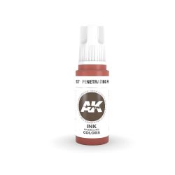PEINTURE ACRYLIQUE -  PENETRATING RED INK (17 ML) -  AK INTERACTIVE