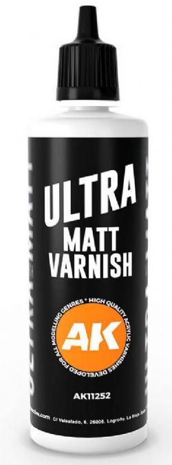 PEINTURE ACRYLIQUE -  ULTRA MATT VARNISH (100 ML) -  AK INTERACTIVE