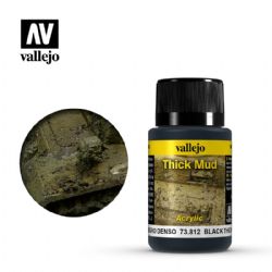 PEINTURE VALLEJO -  BLACK MUD (40 ML) -  WEATHERING EFFECTS VAL-WE #73812