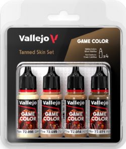 PEINTURE VALLEJO -  ENSEMBLE PEAU BRONZÉE -  GAME COLOR VAL #72380