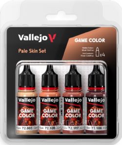 PEINTURE VALLEJO -  ENSEMBLE PEAU PÂLE -  GAME COLOR VAL #72379