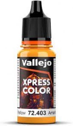 PEINTURE VALLEJO -  IMPERIAL YELLOW -  GAME COLOR XPRESS VAL-GC #72403