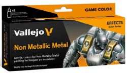 PEINTURE VALLEJO -  PACK DE 8 JEU DE PEINTURE POUR MÉTAL NON MÉTALLIQUE EFFECTS COLOR SERIES -  GAME COLOR VAL #72193