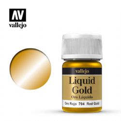 PEINTURE VALLEJO -  RED GOLD -  LIQUID GOLD VAL-MTC #70794