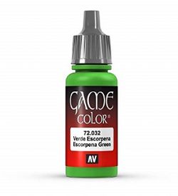 PEINTURE VALLEJO -  SCORPY GREEN -  GAME COLOR VAL-GC #72032