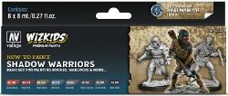 PEINTURE VALLEJO -  SHADOW WARRIORS WIZKIDS -  PAINT SET VAL #80253