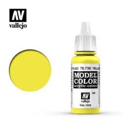 PEINTURE VALLEJO -  YELLOW FLUORESCENT -  MODEL COLOR VAL-MC #70730