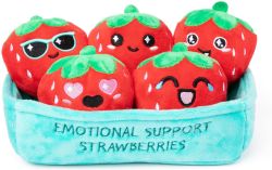 PELUCHE EMOTIONAL SUPPORT -  PELUCHE FRAISES