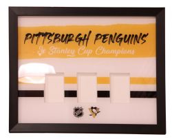 PENGUINS DE PITTSBURGH -  3X STANLEY CUP CHAMPIONS FRAME (50 X 60)