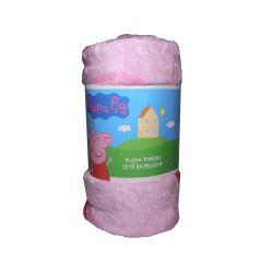 PEPPA PIG -  JETÉ EN PELUCHE DE PEPPA PIG