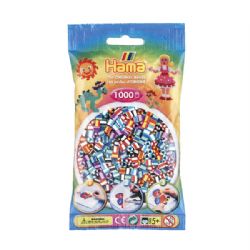 PERLES HAMA -  PERLES - RAYURES DEUX COULEURS (1000 PIÈCES)