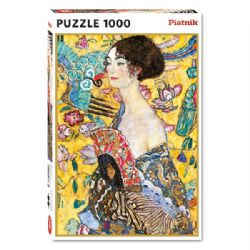 PIATNIK -  DAME AVEC UN ÉVENTAIL - KLIMT (1000 PIECES)