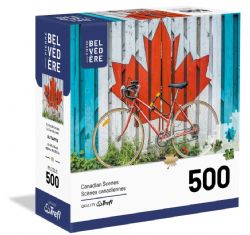 PIERRE BELVÉDÈRE -  LE CANADA À VÉLO (500 PIÈCES) -  SCÈNES CANADIENNES
