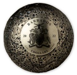 PIÈCE SPHÉRIQUE DE 1 OZ EN ARGENT PUR – VOYAGE VERS MERCURE -  PIÈCES DES BARBARDES 2022