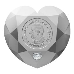 PIÈCES EN FORME DE DIAMANT -  DIAMANT COEUR -  PIÈCES DU CANADA 2025 04