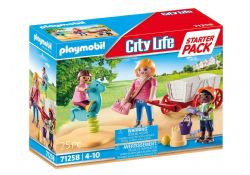 PLAYMOBIL -  STARTER PACK - NOURRICE AVEC ENFANTS (25 PIÈCES) -  CITY LIFE 71258