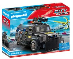 Hélicoptère de police & parachutiste - Playmobil