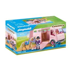 PLAYMOBIL -  VAN AVEC CHEVAUX (47 PC) 71237